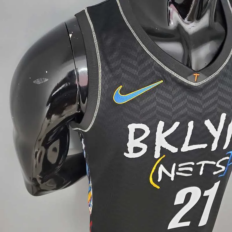 New Brooklyn Nets ALDRIDGE#21 City Edition Black 3