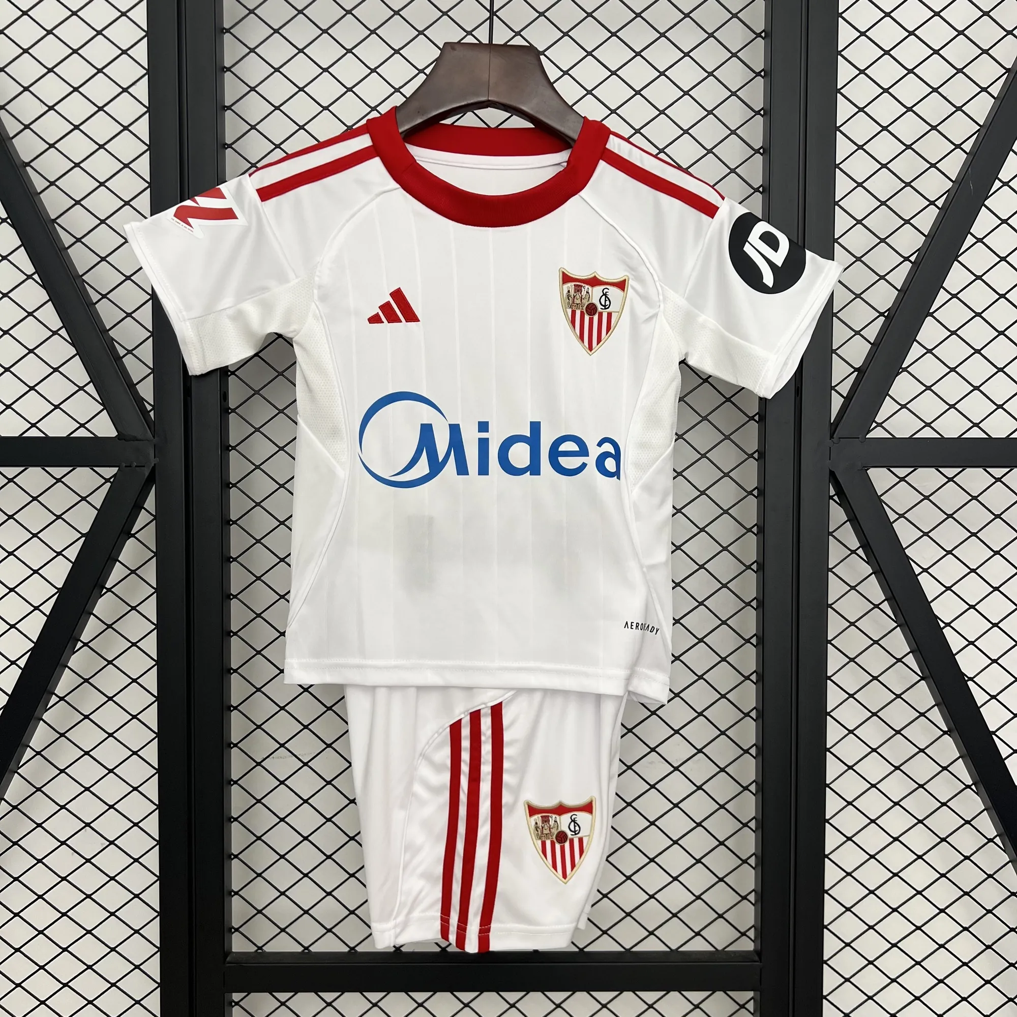25-26 Sevilla Home Kids Kit Football Youth Sports Suits AAAAJersey Supplier Yupoo 6