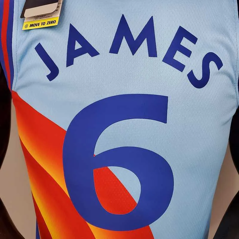 James#6 Slam dunk version blue 3