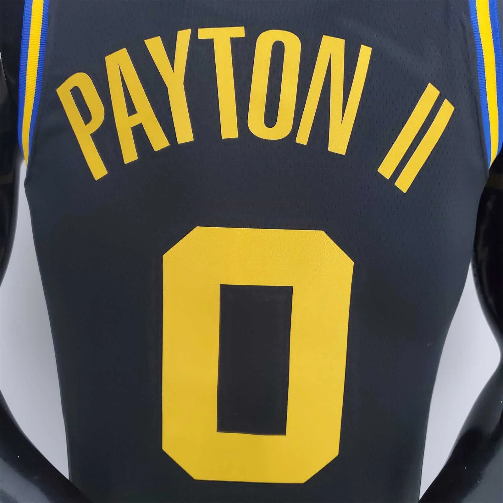 2022 Season Payton II#0 Warriors City Edition Black NBA Jersey 4