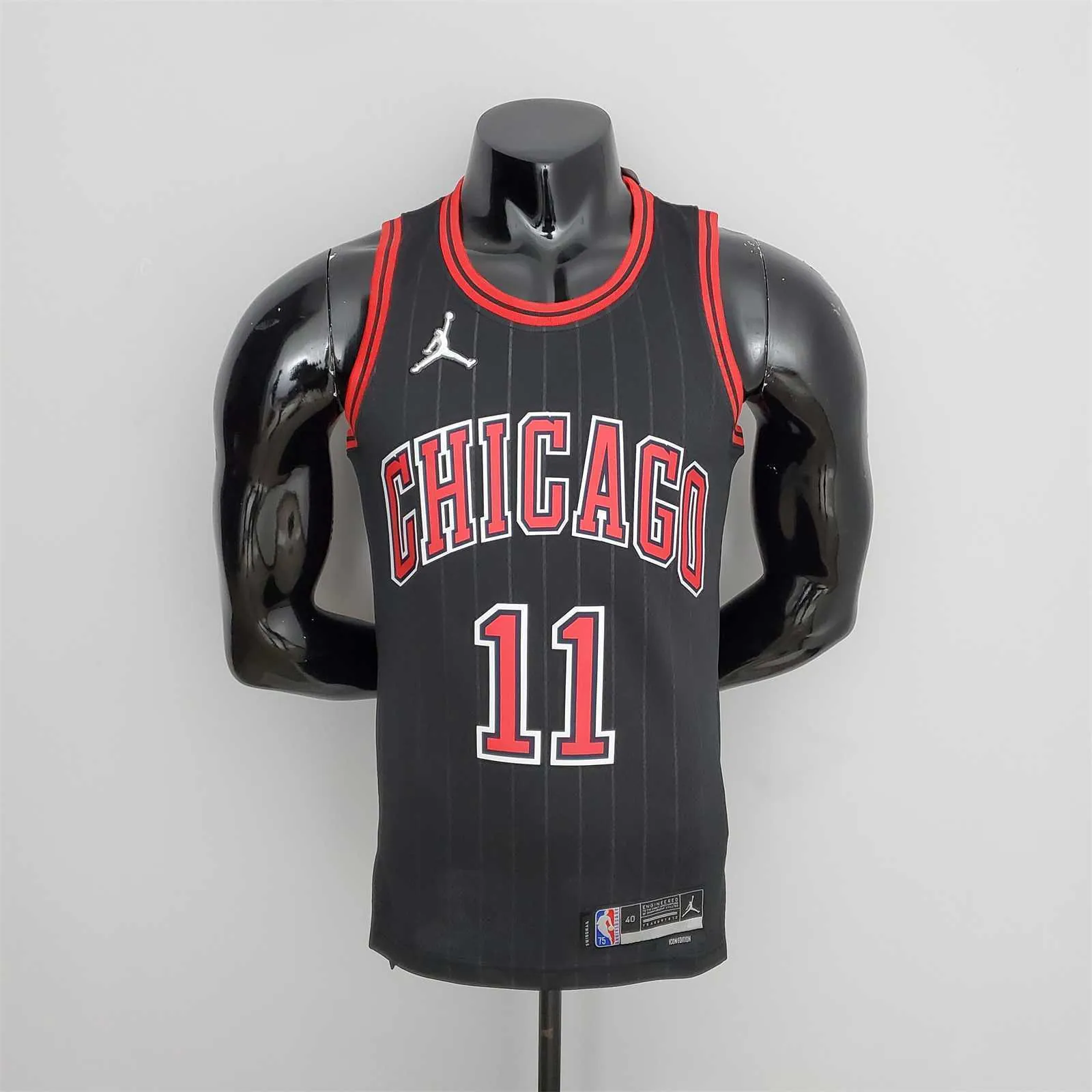 75th Anniversary DeRozan#11 Bulls Flyers Black NBA Jersey 9