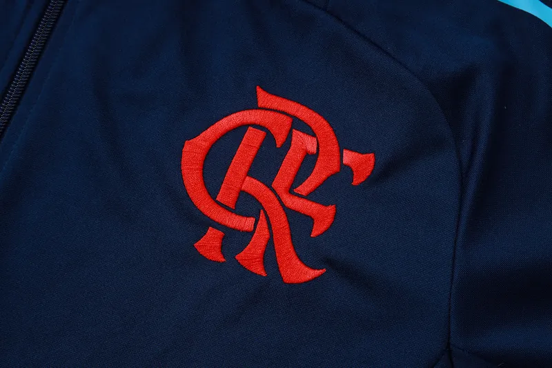 24-25 Flamengo Navy Football Tracksuit Long Jacket Suits 1