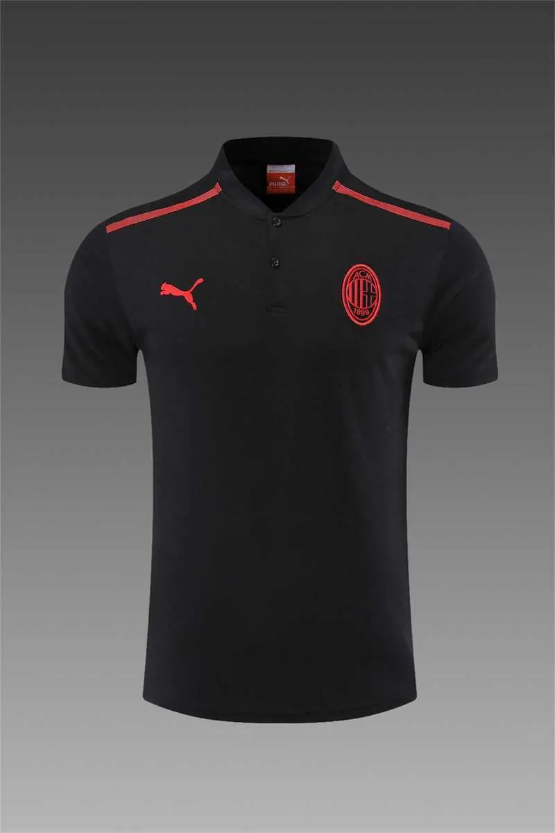 AC Milan Polo blackred Team Badge 17