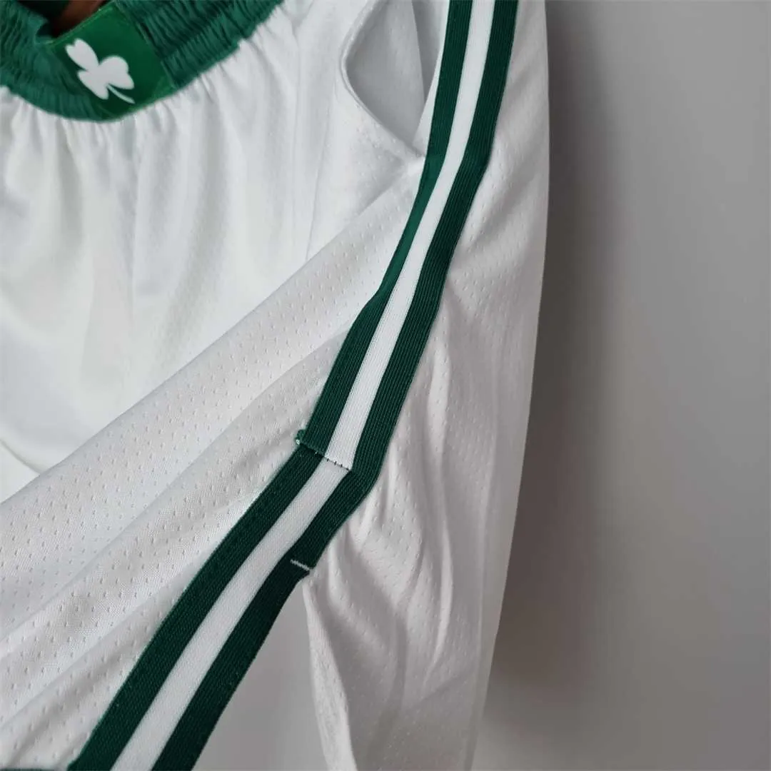 75th Anniversary Boston Celtics White NBA Shorts 5
