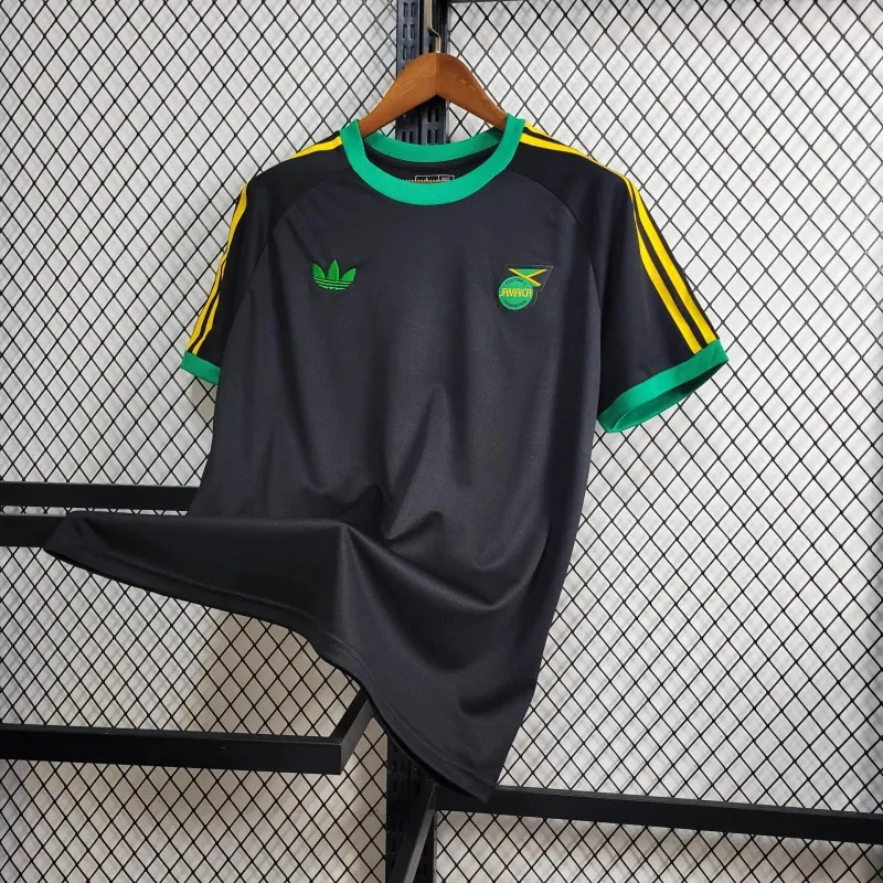 2024 Jamaica Training Kit Black Shirt Best Jerseys Yupoo 2