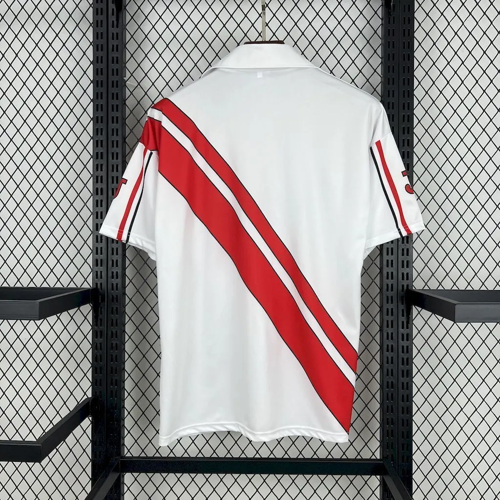 97-98 Rayo Vallecano Home Retro Kit Vintage Shirt AAAAJersey Supply Yupoo 4