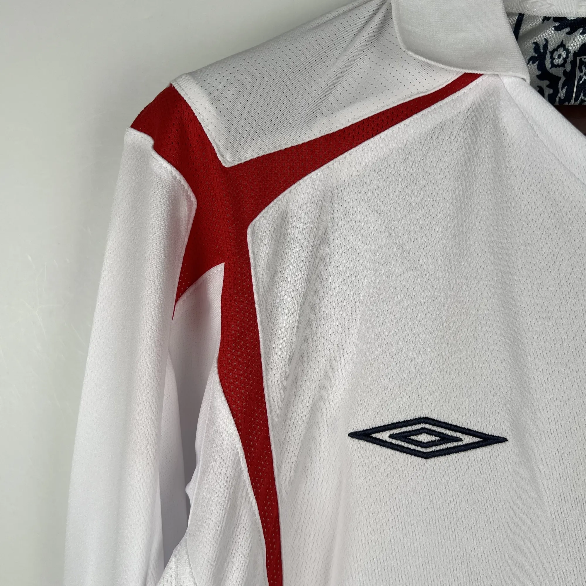 2006 Retro Long Sleeve England Home S-XXL 1