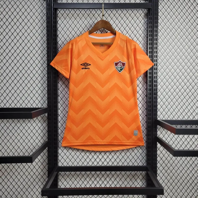 24-25 Fluminense Training Women Kit Orange Lady Shirt Football AAAAJersey Supplier 5