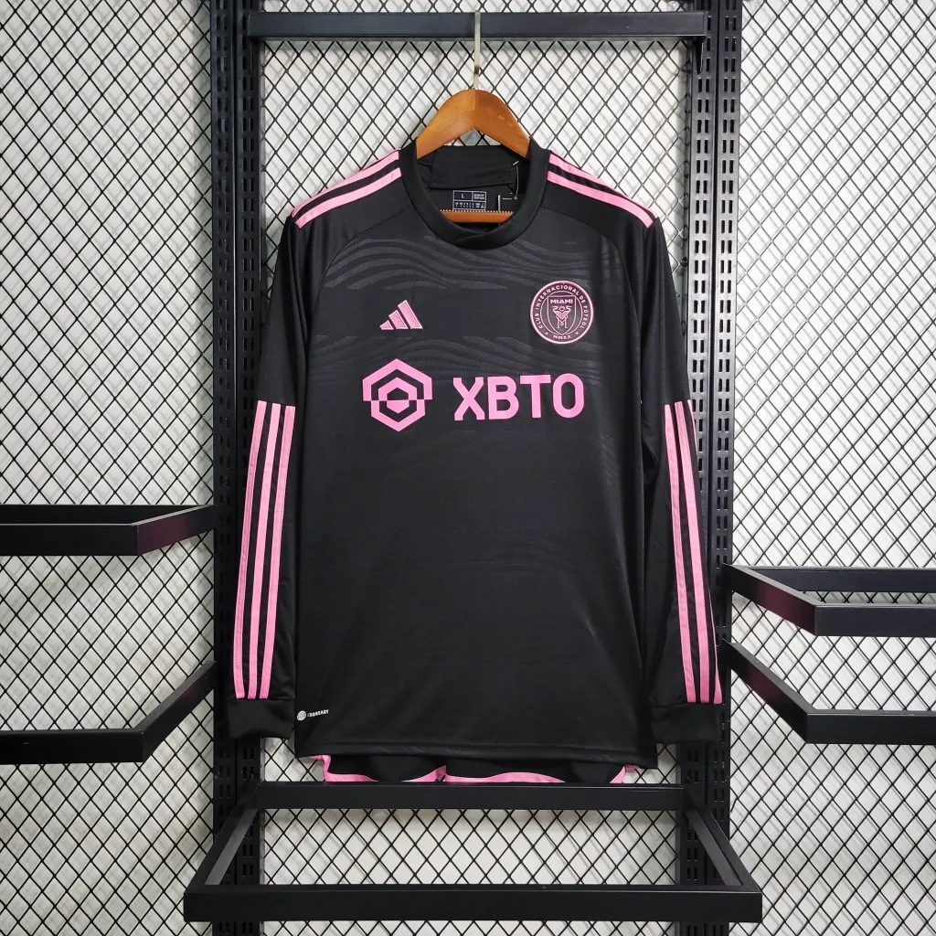 23-24 Long Sleeve Inter Miami Away S-XXL Cheap Soccer Jerseys 6