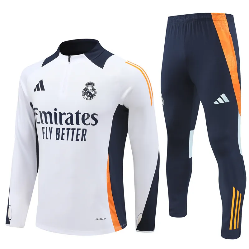 24-25 Real Madrid Long Sleeve Training Suit Football Shirts 4
