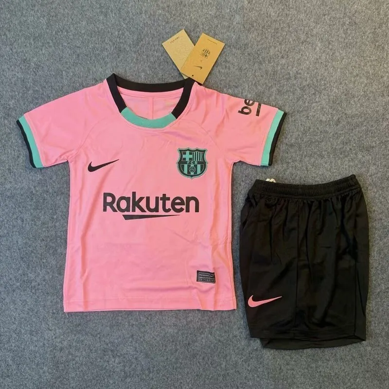 20-21 Barcelona Third Retro Kid Kits Youth Apparels Soccer AAAAJersey Yupoo 2