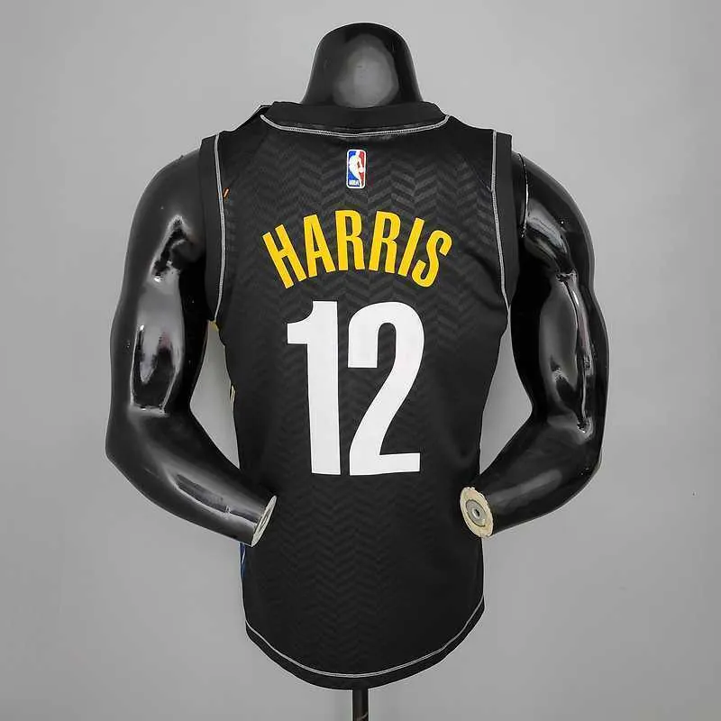 New Brooklyn Nets HARRIS#12 City Edition Black 2
