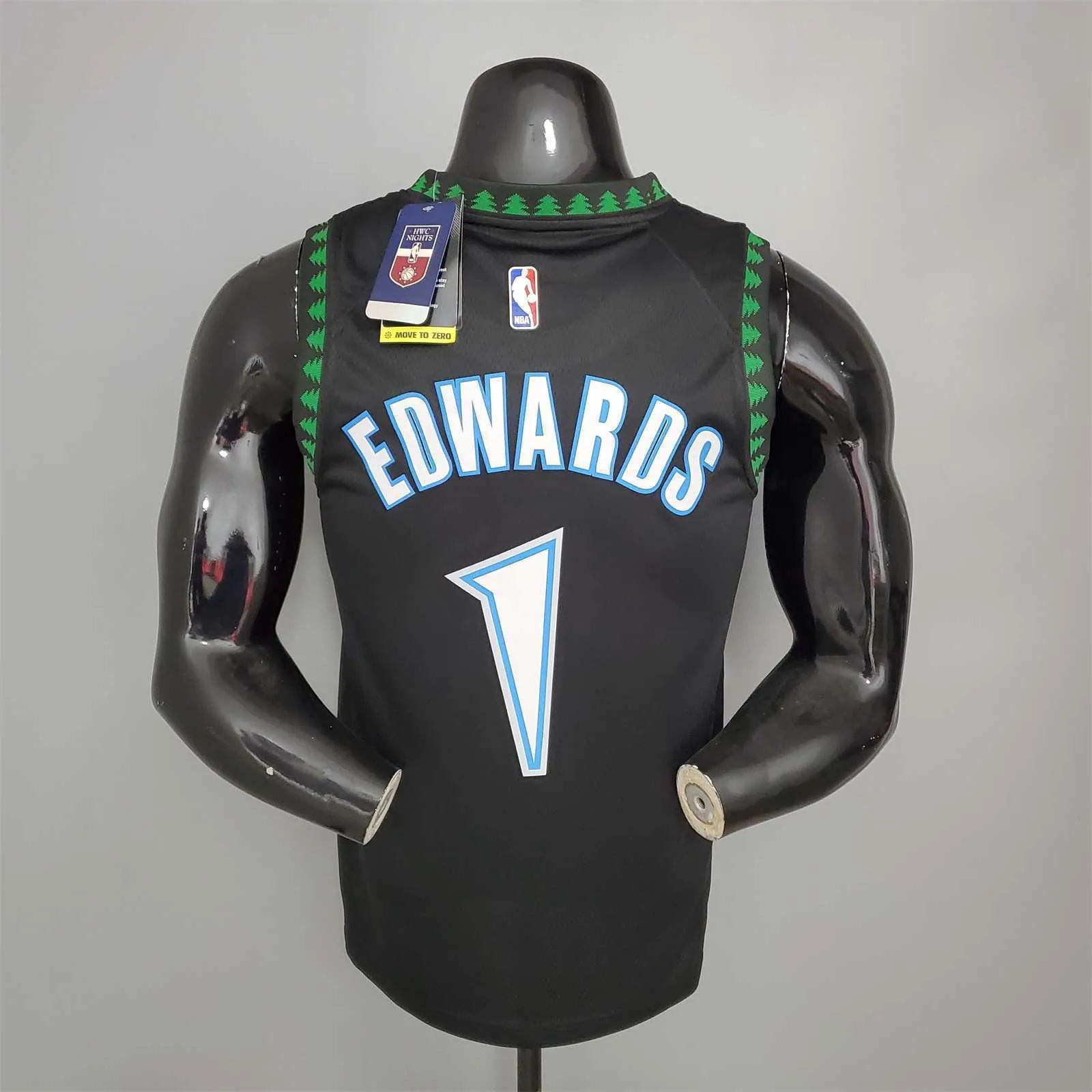 EDWARDS#1 2018 Retro Timberwolves Black 2