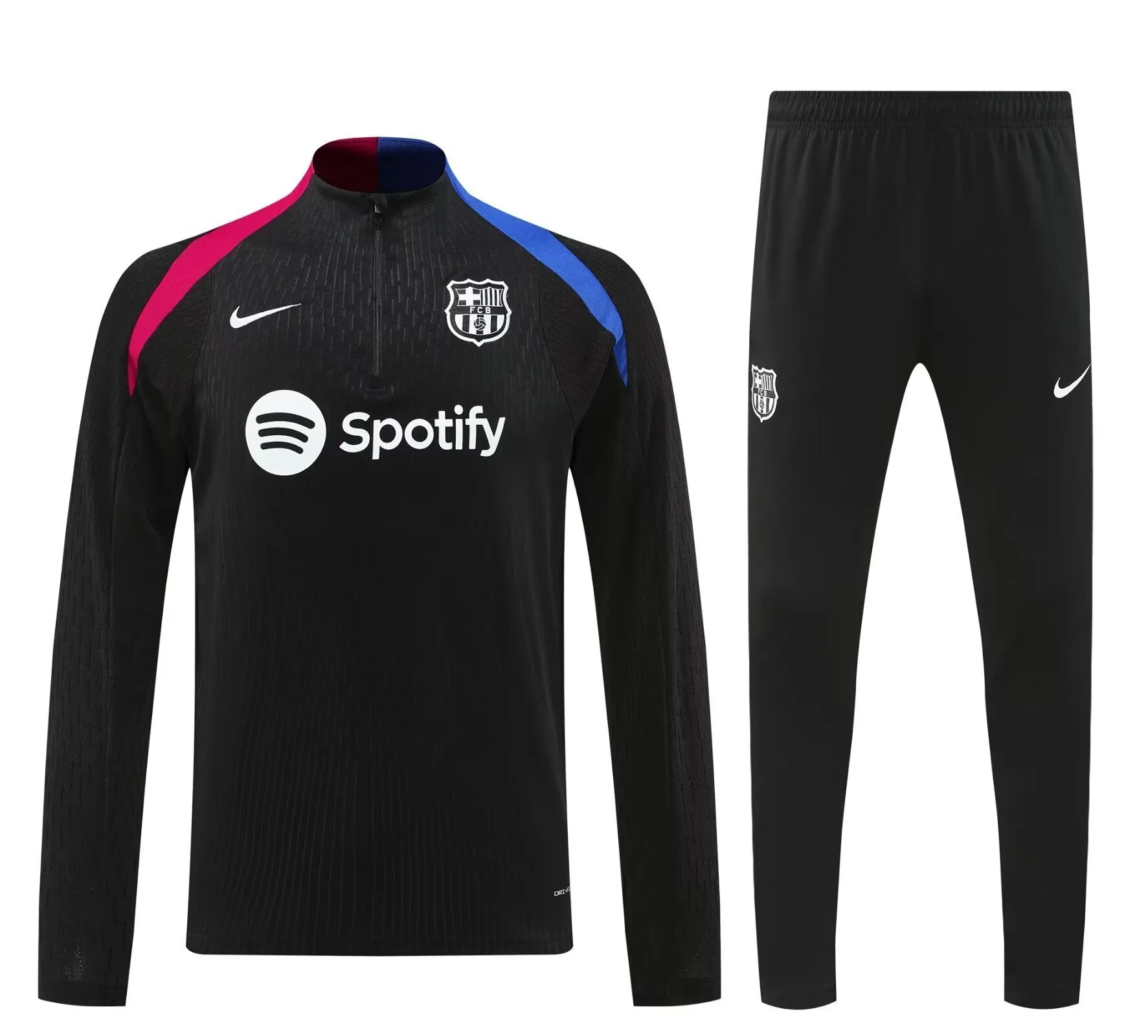 24-25 Barcelona Long Sleeve Training Suit Football Shirts 3
