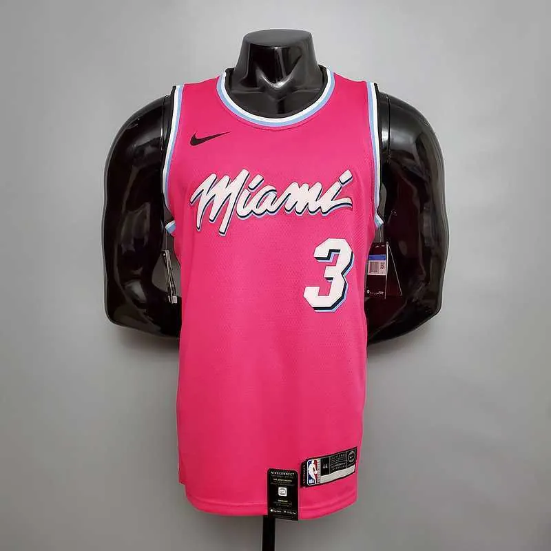 WADE #3 Miami Heat V-neck pink 9
