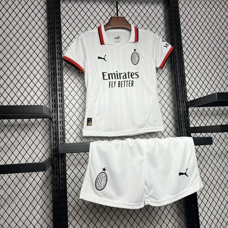 24-25 AC Milan Away Kid Kits Youth Apparels Football AAAAJersey Yupoo 1