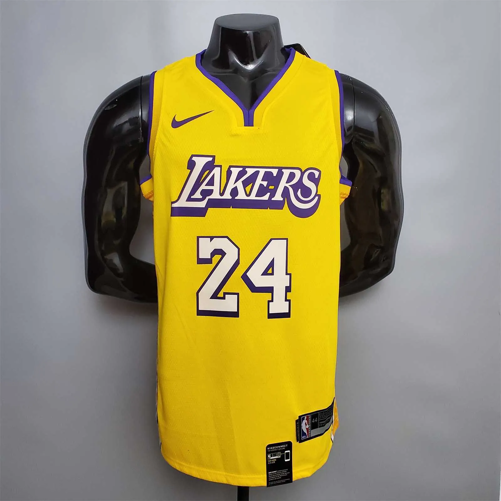 Bryant #24 Lakers V-neck City Edition yellow 8