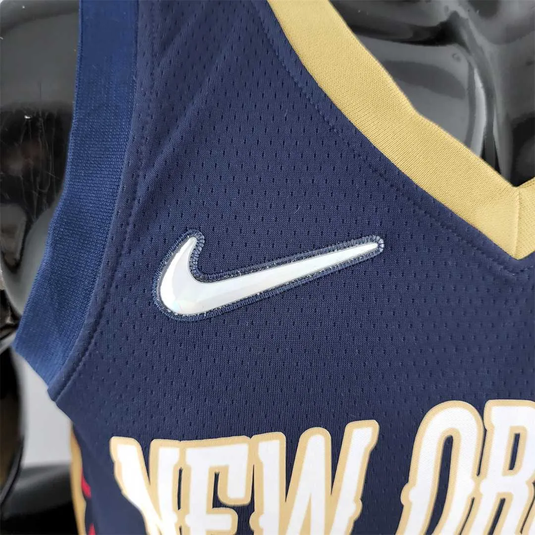 75th Anniversary New Orleans Pelicans Ingram #14 Navy Blue NBA Jersey 2