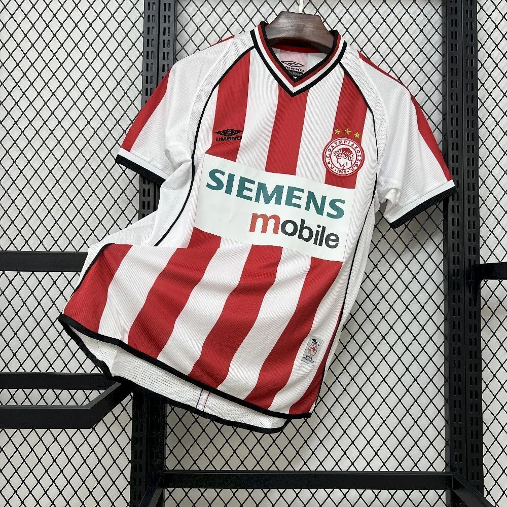 01-02 Olympiacos Hone Retro Kit Vintage Shirt AAAAJersey Wholesale Yupoo 6