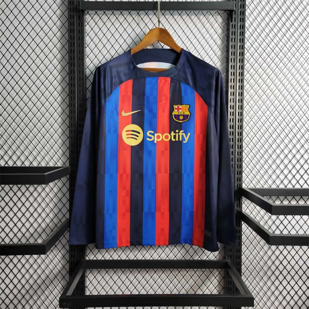 22-23 Barcelona home long sleeve 9