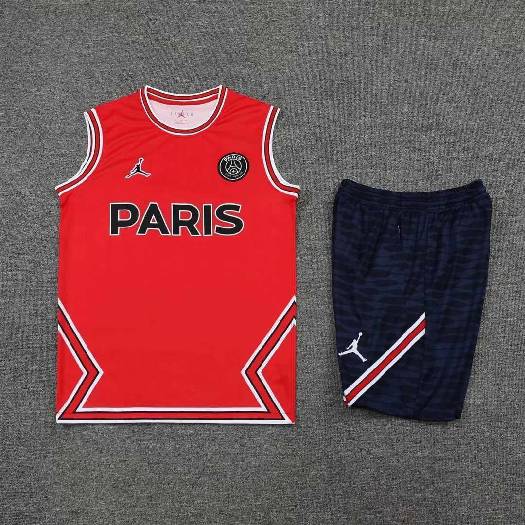 22-23 PSG vest training suit kit red 2