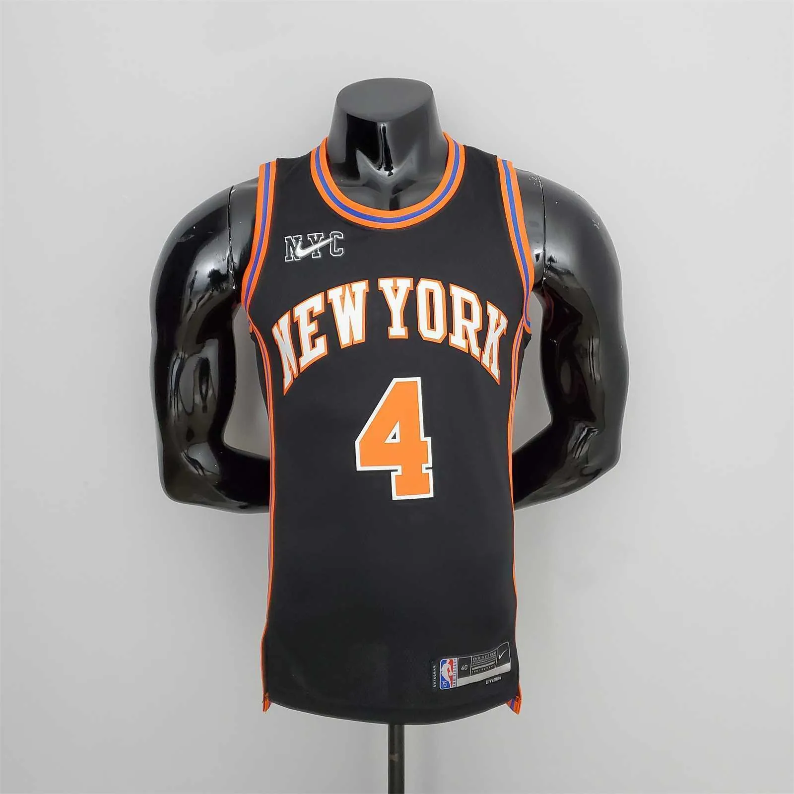 2022 Season Rose#4 Knicks Urban Edition Black NBA Jersey 9