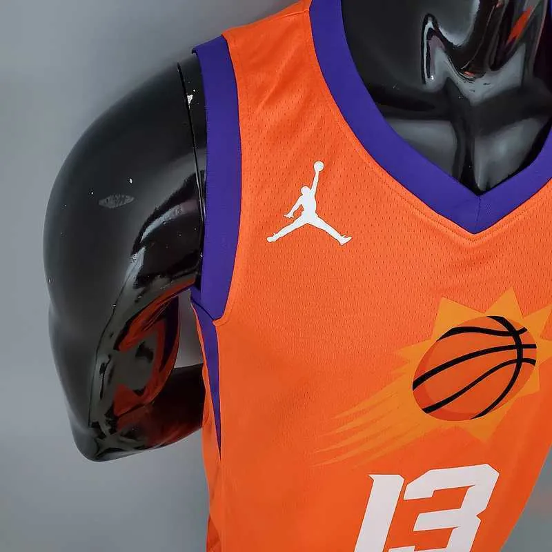 2021 NASH#13 Suns Jordan Theme Orange 1