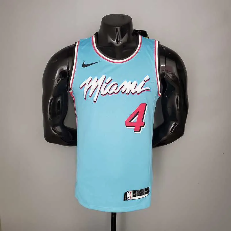 OLADIPO#4 Miami Heat V-neck blue 8