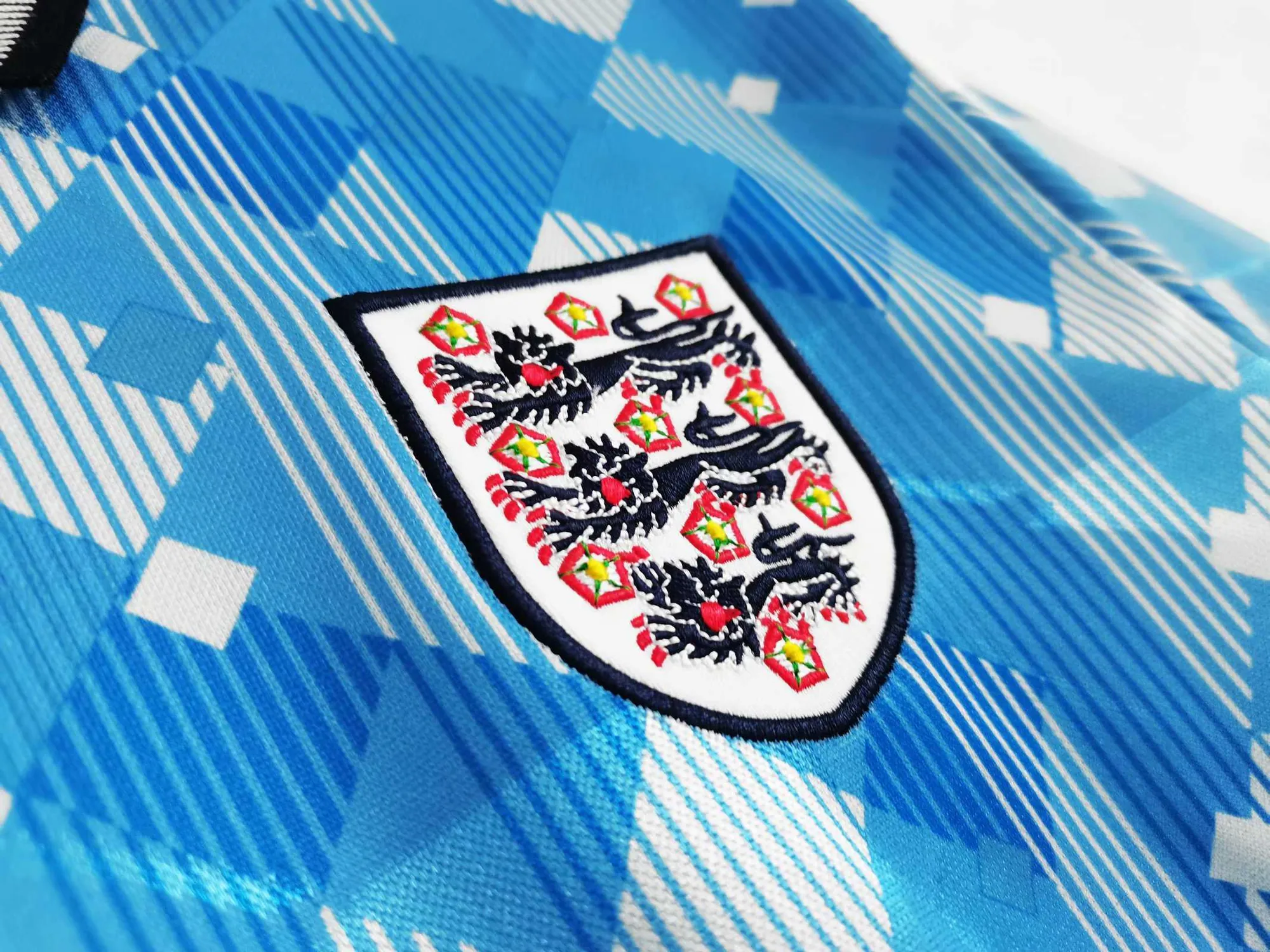 1990 England third away blue 7