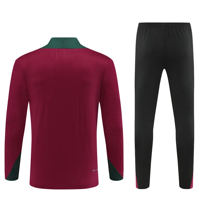 24-25 PSG Long Sleeve Tracksuit Red Training Suits Football AAAAJersey Yupoo 3