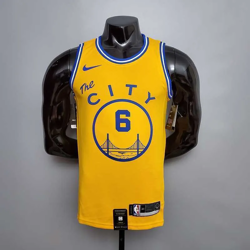 Tram version YOUNG#6 Golden State Warriors yellow 8