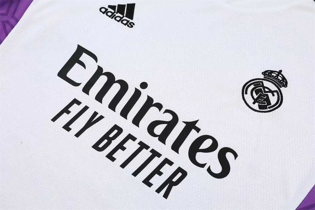 22-23 Real Madrid vest training suit kit White 10