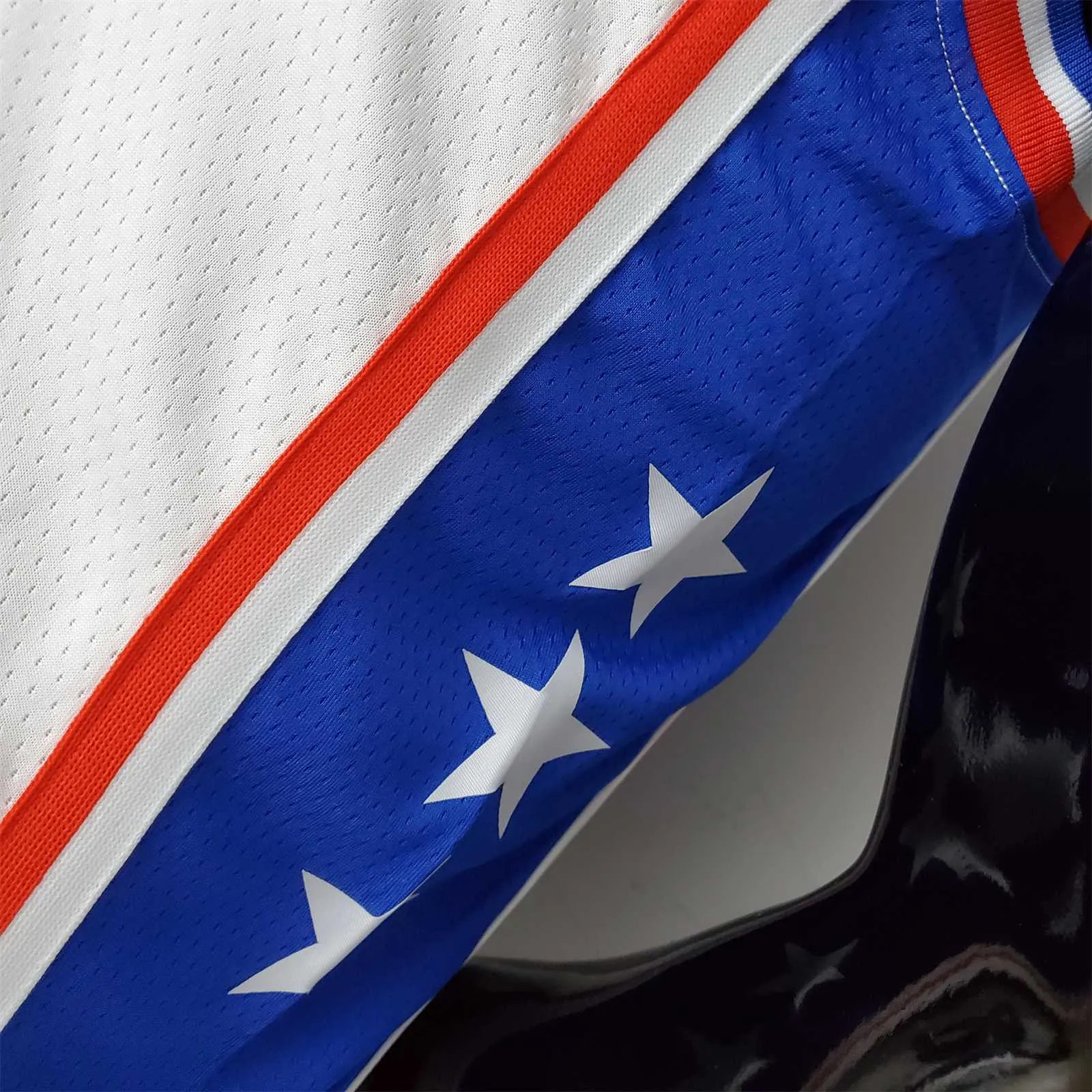 75th Anniversary Philadelphia 76ers EMBIID#21 White NBA Jersey 9