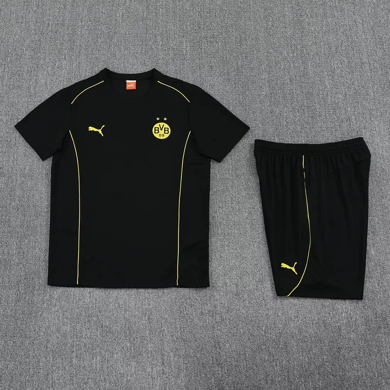 25-26 Dortmund Black Training Kits Football Tracksuits 1