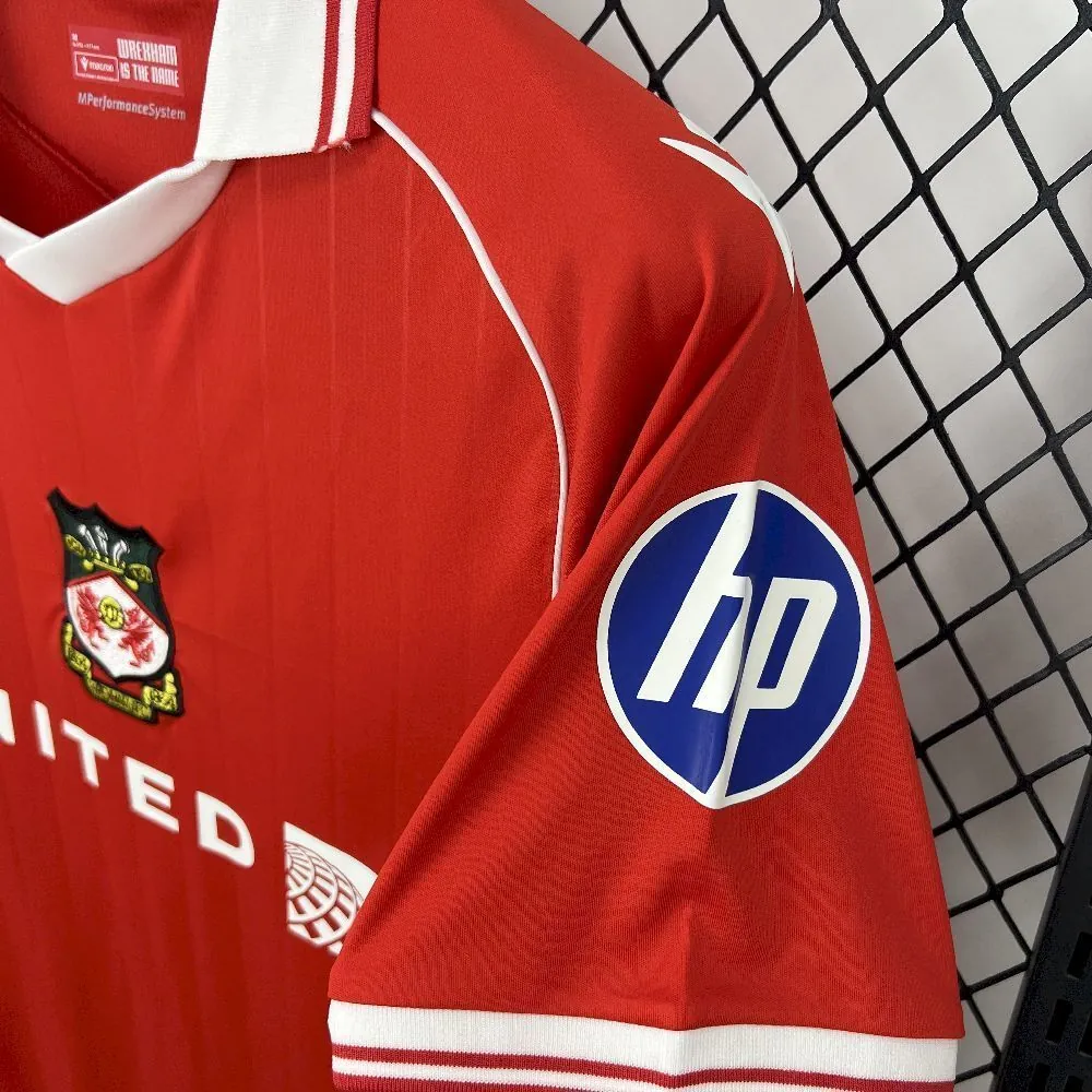 25-26 Wrexham Home Kit Red T-Shirt Soccer Uniforms Sport AAAAJersey Dropship Yupoo 5