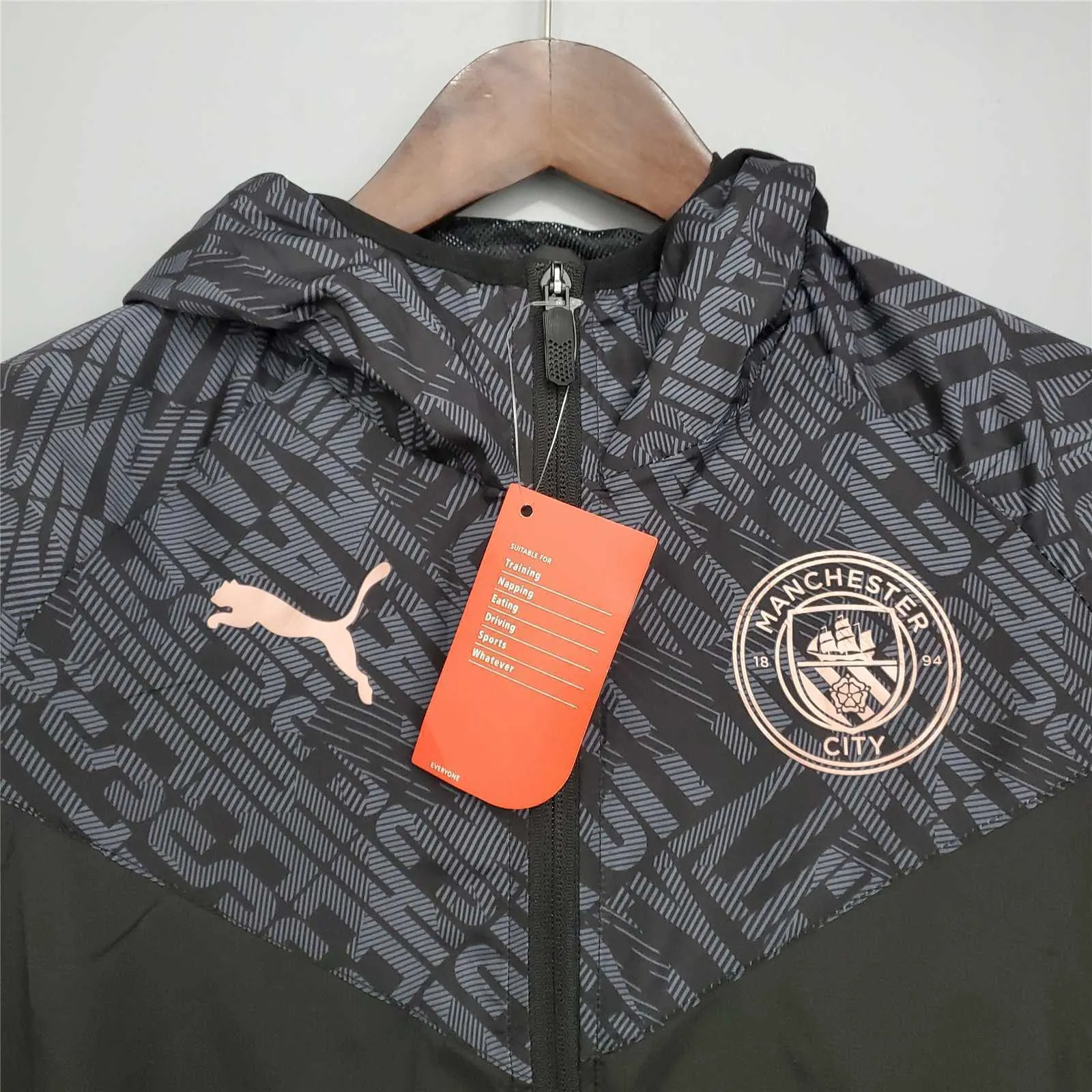 21-22 Manchester City Black Windbreaker 7