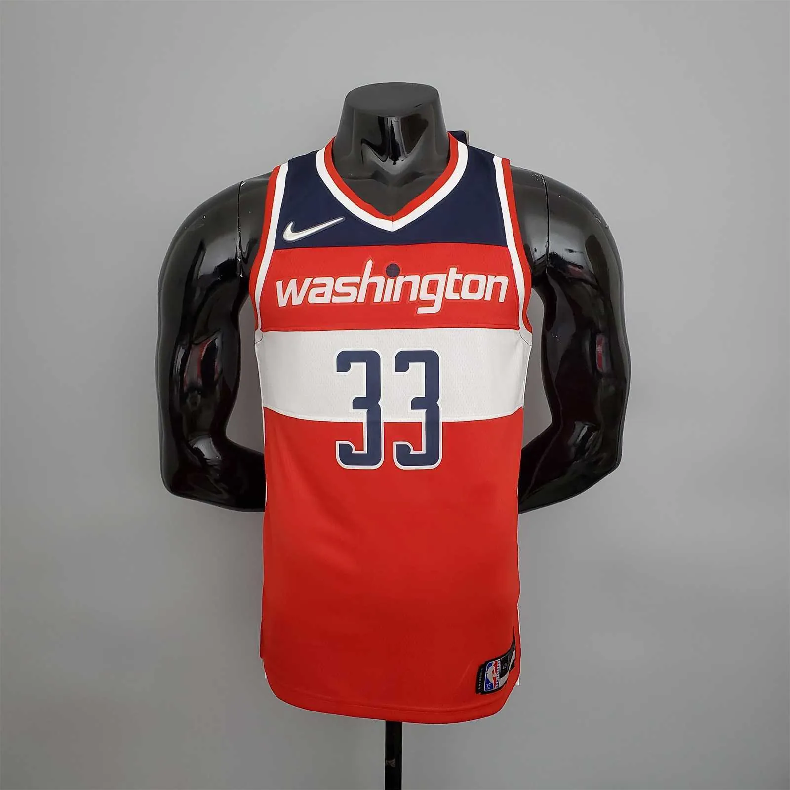 75th Anniversary Kuzma #33 Wizards Red, White and Blue 9