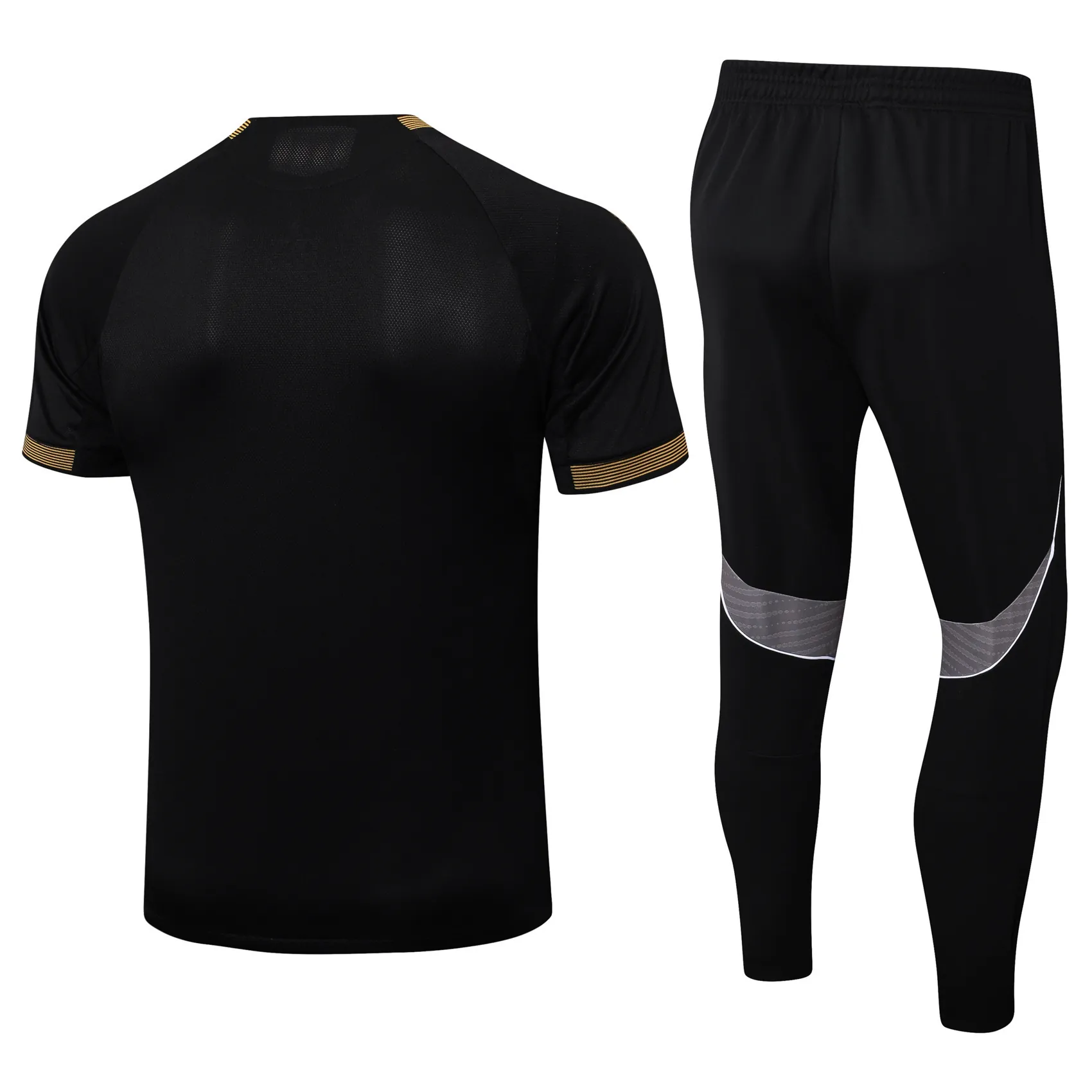 25-26 Real Madrid Black Player Version Training Kits Football Tracksuits 4