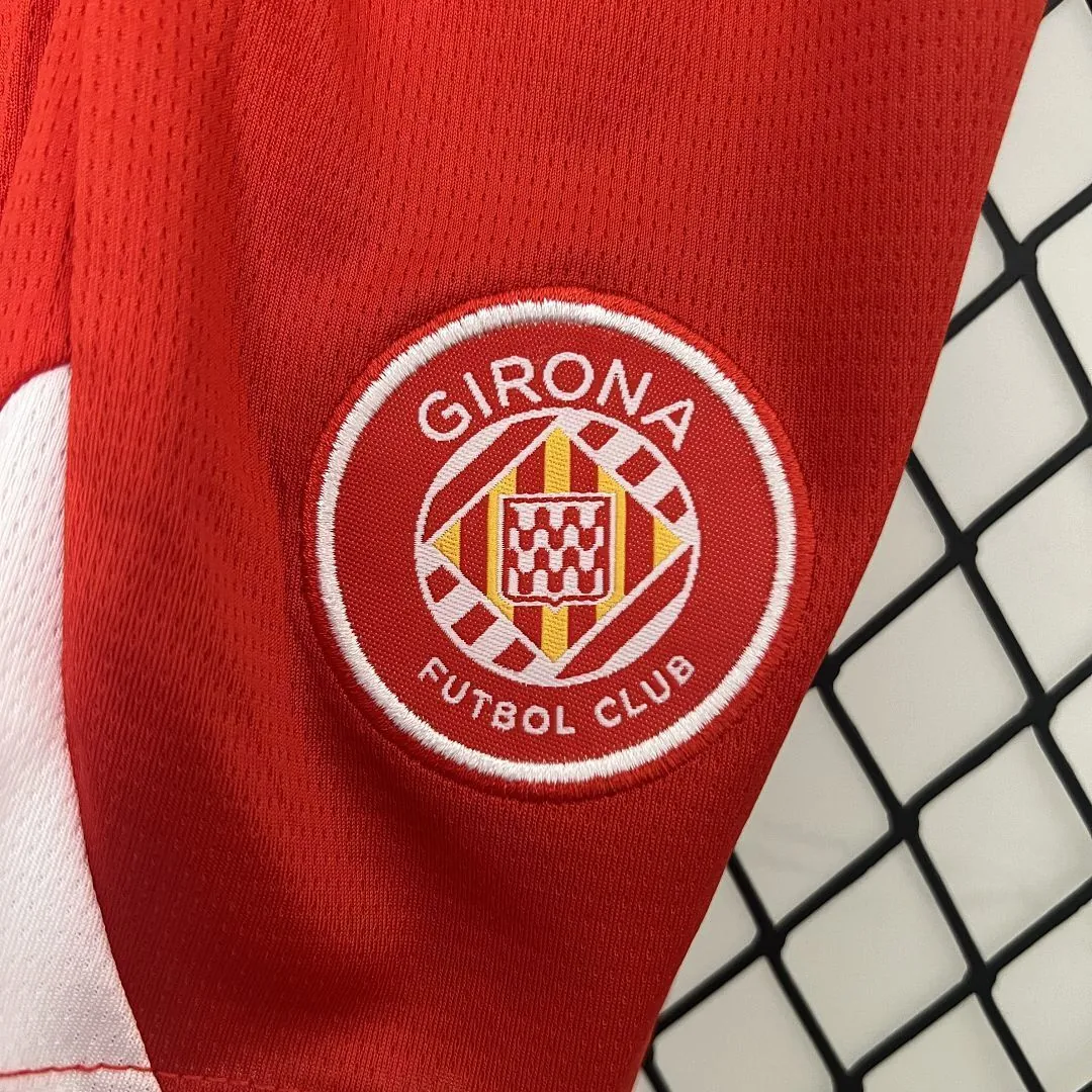 24-25 Girona Home Kid Kits Youth Apparels Football AAAAJersey Yupoo 7