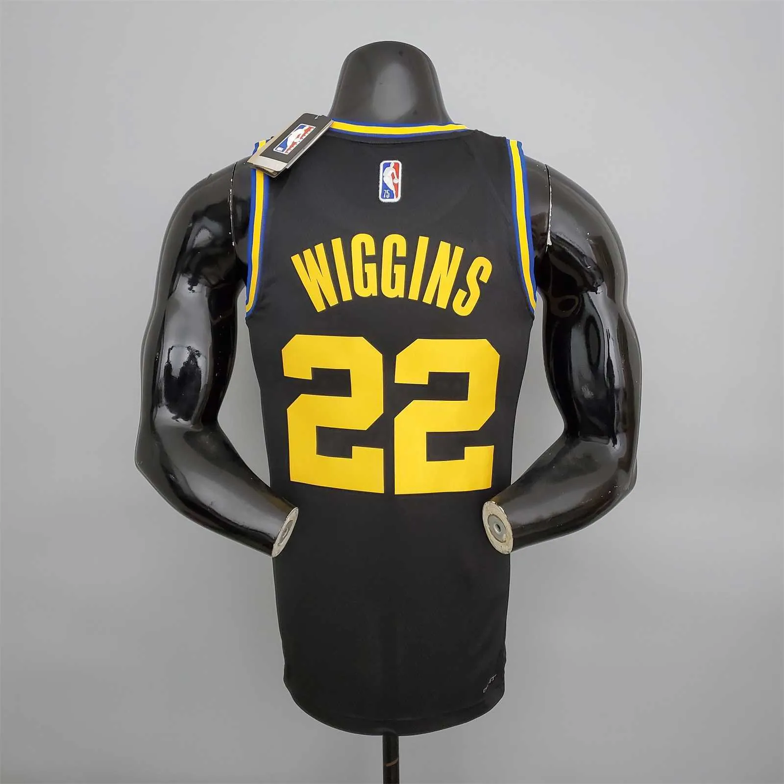 2022 75th Anniversary Wiggins #22 Warriors City Edition Black 6