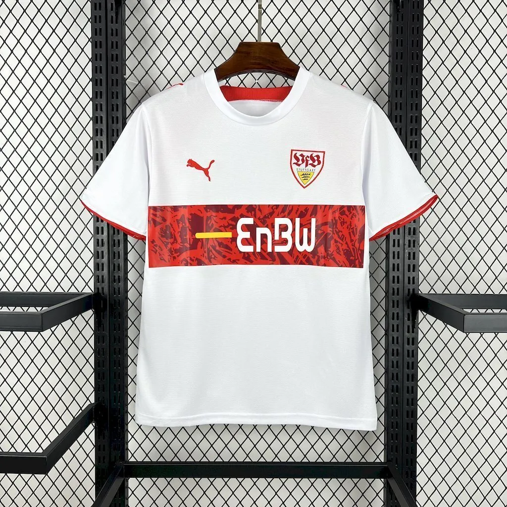 06-07 Stuttgart Home Retro Kit Vintage Shirt Soccer AAAAJersey Yupoo 9