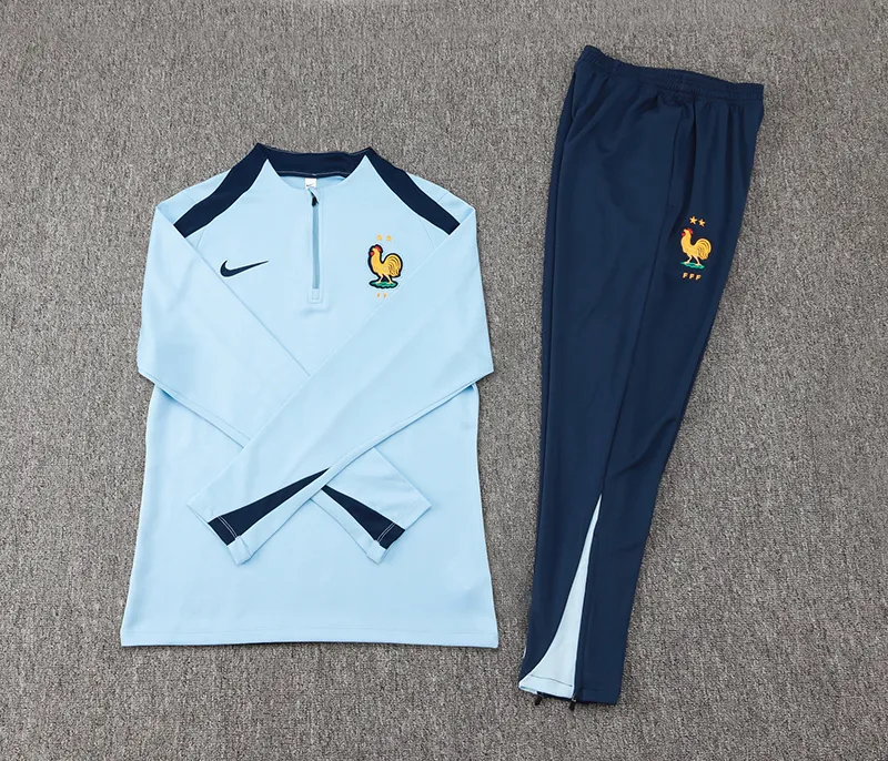 2024 France Long Sleeve Training Suit Football Shirts 1