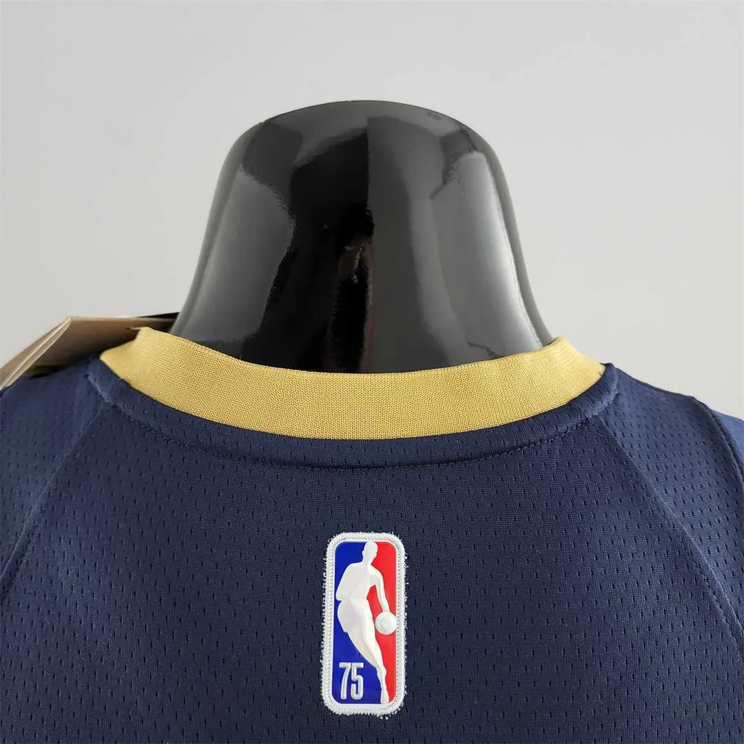 75th Anniversary New Orleans Pelicans Ingram #14 Navy Blue NBA Jersey 8