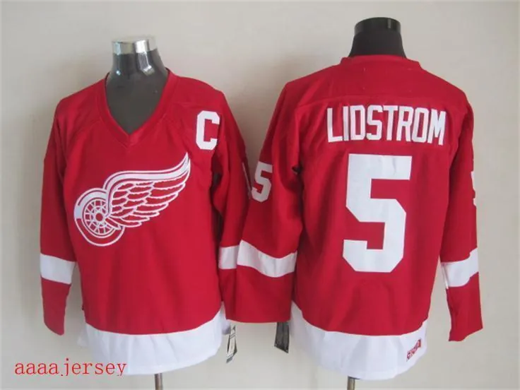 Detroit Red Wings retro ice hockey jersey M-3XL 底特律红翼队复古冰球服 7