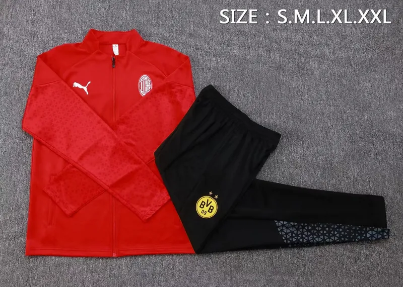 23-24 AC Milan Long Sleeve Training Suit Yupoo 1