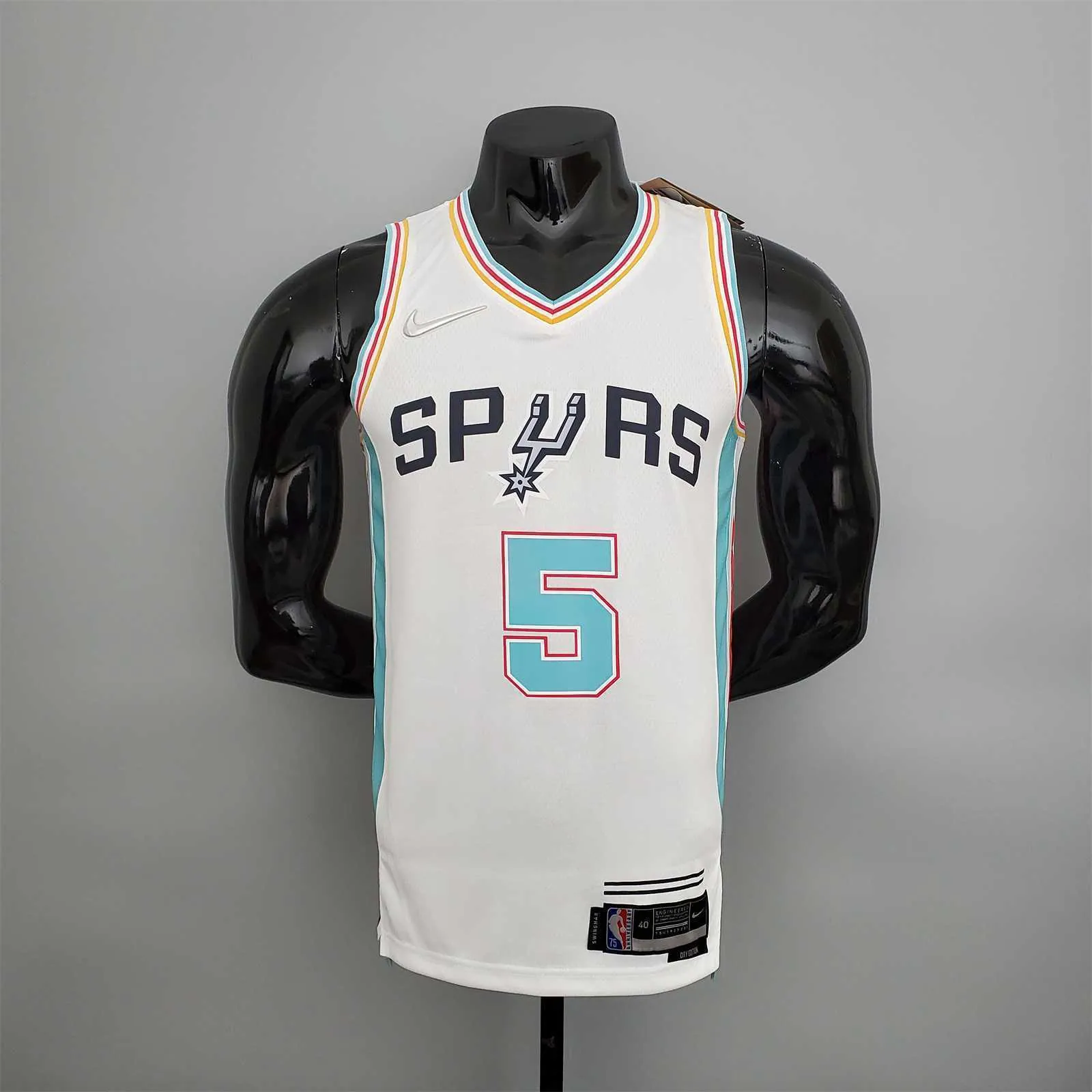 2022 season Murray#5 Spurs City Edition white 9