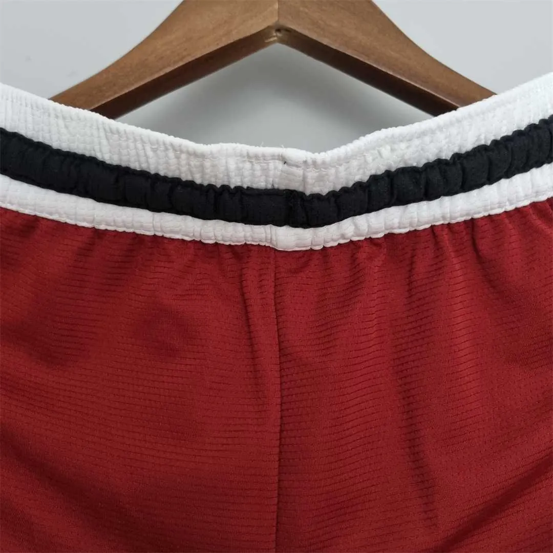 2022 Miami Heat NBA US Training Shorts Red Black 1