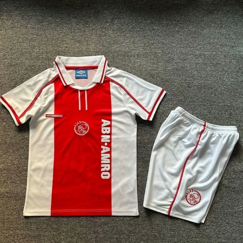 98-99 Ajax Home Retro Kid Kits Youth Apparels Soccer AAAAJersey Yupoo 2