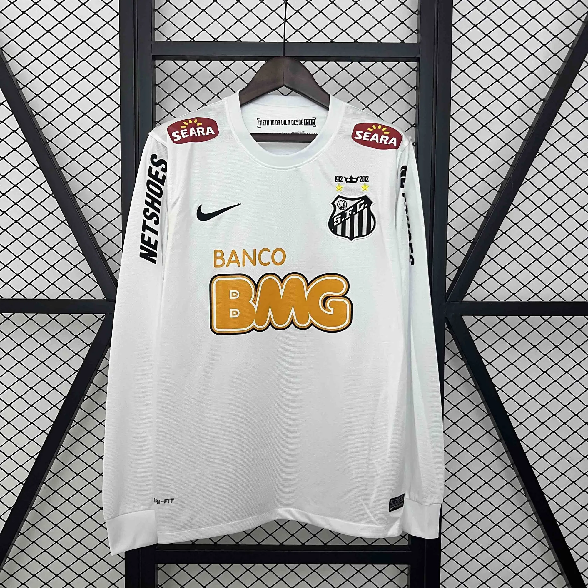 11-12 Santos Home Retro Kit Long Sleeve Vintage Shirt AAAAJersey Supplier Yupoo 6