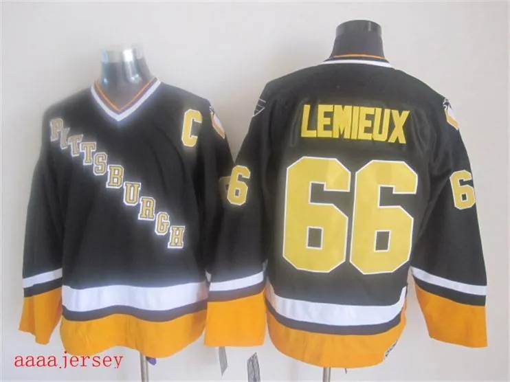 Pittsburgh Penguins retro ice hockey jersey M-3XL 匹兹堡企鹅队复古冰球服 4